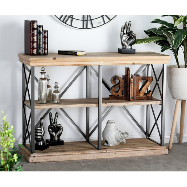 Gracie Oaks Lykens 34'' H x 48'' W Steel Etagere Bookcase & Reviews